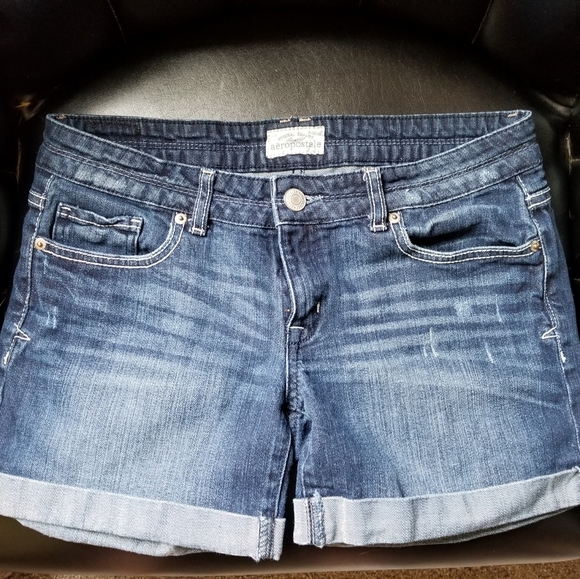 size 8 denim shorts